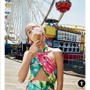 Floral print dress (size XS)